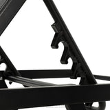 GARDEON SUN LOUNGE OUTDOOR LOUNGER STEEL BEACH CHAIR PATIO