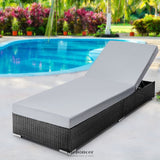 GARDEON SUN LOUNGE WICKER LOUNGER OUTDOOR FURNITURE DAY BED