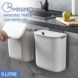 GOMINIMO SPACE SAVING EASY ASSEMBLE 9L HANGING TRASH