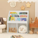 KIDS SHELVING UNIT 3 SHELVES 2 COMPARTMENTS