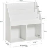 KIDS SHELVING UNIT 3 SHELVES 2 COMPARTMENTS