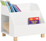 KIDS STORAGE BOOKCASE 3 COMPARTMENTS WHITE