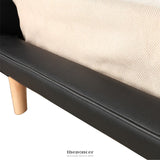 KING PU LEATHER DELUXE BED FRAME BLACK