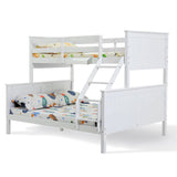 KINGSTON SLUMBER BUNK BED FRAME MODULAR SINGLE WHITE WOOD