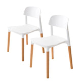 LA BELLA 2 SET WHITE RETRO BELLOCH STACKABLE DINING CAFE