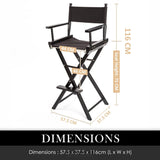 LA BELLA BLACK FOLDING TALL CHAIR DARK HUMOR MOVIE DIRECTOR
