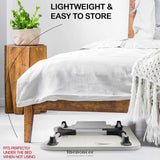 LAPTOP BED DESK WITH STORAGE AND FOLDABLE LEGS FOR ADULTS