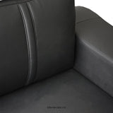 LOUNGE SET LUXURIOUS 6 SEATER FAUX LEATHER CORNER SOFA