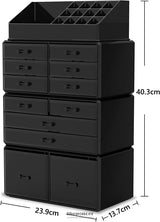MAKEUP COSMETIC ORGANIZER STORAGE WITH 12 DRAWERS DISPLAY
