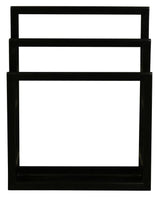NOBU SOLID MAHOGANY TIMBER TOWEL STAND (BLACK)