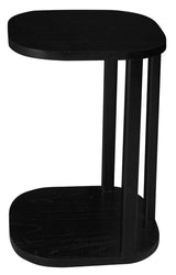 OSLO SOLID MINDI TIMBER SIDE TABLE (BLACK)