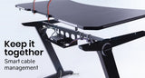 OVERDRIVE GAMING DESK 120CM PC COMPUTER LED LIGHTS CARBON
