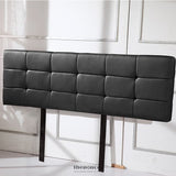 PU LEATHER KING BED DELUXE HEADBOARD BEDHEAD - BLACK