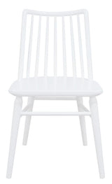 RIVIERA SOLID OAK DINING CHAIR - SET OF 2 (WHITE)