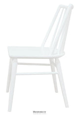 RIVIERA SOLID OAK DINING CHAIR - SET OF 2 (WHITE)