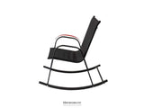 ROCKING CHAIR HIGH BACK ROCKER CHAIRS STEEL METAL TEXTILENE