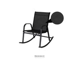 ROCKING CHAIR HIGH BACK ROCKER CHAIRS STEEL METAL TEXTILENE