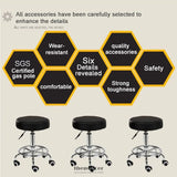 SALON CHAIR BAR SWIVEL STOOL OFFICE ROLLER WHEELS PORTABLE