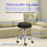 SALON CHAIR BAR SWIVEL STOOL OFFICE ROLLER WHEELS PORTABLE