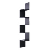 SARANTINO 5 TIER CORNER WALL SHELF DISPLAY SHELVES DVD BOOK