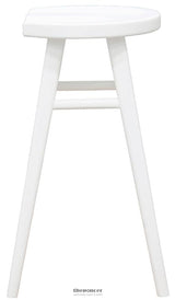 SCANDINAVIAN TIMBER KITCHEN COUNTER STOOL (WHITE)