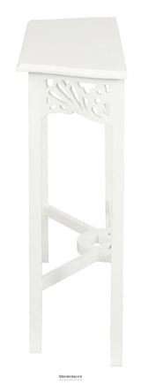 SIERRA CARVED SOFA TABLE (WHITE)