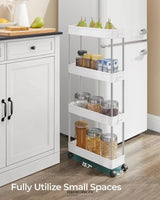 SONGMICS 4-TIER SLIDE OUT SLIM NARROW SPACE ORGANIZER