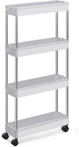 SONGMICS 4-TIER SLIDE OUT SLIM NARROW SPACE ORGANIZER