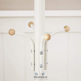 SONGMICS METAL COAT RACK 182 CM TALL HALL TREE WHITE RCR19W