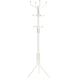 SONGMICS METAL COAT RACK 182 CM TALL HALL TREE WHITE RCR19W