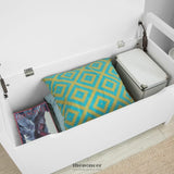 STORAGE BENCH LIFT UP TOP PADDED SEAT TOY BOX