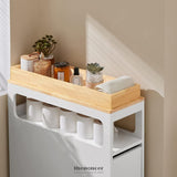 STORAGE CART NARROW CABINET WHEELS TRAY DRAWERS