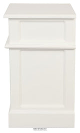 TASMANIA 1 SOLID DOOR 1 DRAWER BEDSIDE (WHITE)