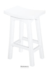 TOKYO TIMBER KITCHEN COUNTER STOOL (WHITE)
