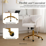 VELVET HOME OFFICE CHAIR- BEIGE