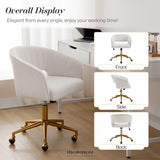 VELVET HOME OFFICE CHAIR- BEIGE