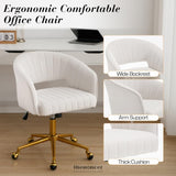 VELVET HOME OFFICE CHAIR- BEIGE