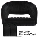 VELVET HOME OFFICE CHAIR- BLACK