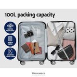 WANDERLITE 28’ 75CM LUGGAGE TROLLEY TRAVEL SUITCASE CARRY