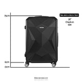 WANDERLITE 28’ 75CM LUGGAGE TROLLEY TRAVEL SUITCASE CARRY
