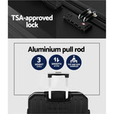 WANDERLITE 28’ 75CM LUGGAGE TROLLEY TRAVEL SUITCASE CARRY