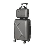 WANDERLITE 2PC LUGGAGE 12’ 20’ TROLLEY TRAVEL SUITCASE