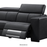 WASHINGTON GENUINE LEATHER 6 SEATER CORNER SOFA WITH 2