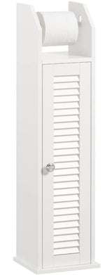 WOODEN BATHROOM STORAGE CABINET WHITE