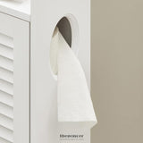 WOODEN BATHROOM STORAGE CABINET WHITE