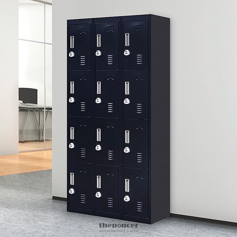 12-DOOR LOCKER FOR OFFICE GYM SHED SCHOOL HOME STORAGE