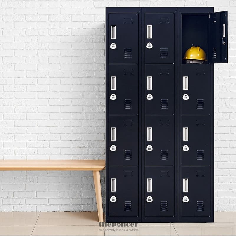 12-DOOR LOCKER FOR OFFICE GYM SHED SCHOOL HOME STORAGE