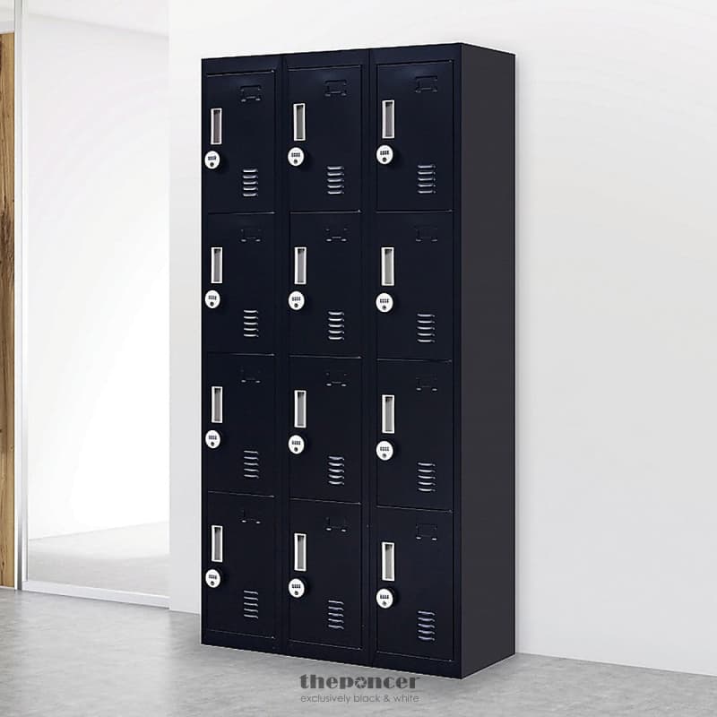 12-DOOR LOCKER FOR OFFICE GYM SHED SCHOOL HOME STORAGE