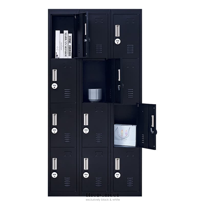 12-DOOR LOCKER FOR OFFICE GYM SHED SCHOOL HOME STORAGE