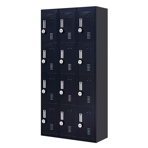 12-DOOR LOCKER FOR OFFICE GYM SHED SCHOOL HOME STORAGE